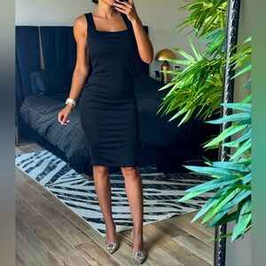 black midi dress size Medium 
Great little black dress